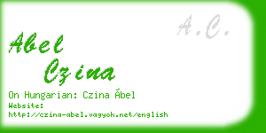 abel czina business card